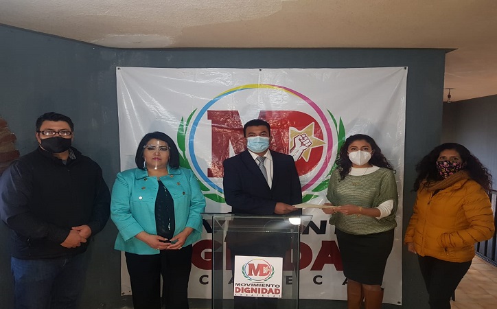 Funcionario de Godezac solicita pre registro para ser candidato a Gobernador por Movimiento Dignidad