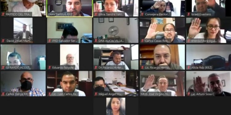 Aprueba Ieez procedimiento para la votación que reciban los partidos que no registraron candidaturas de mayoría relativa