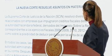 Sheinbaum sobre cobro a Grupo Salinas: «Si paga, ahí se resuelve; si no, se inicia procedimiento»